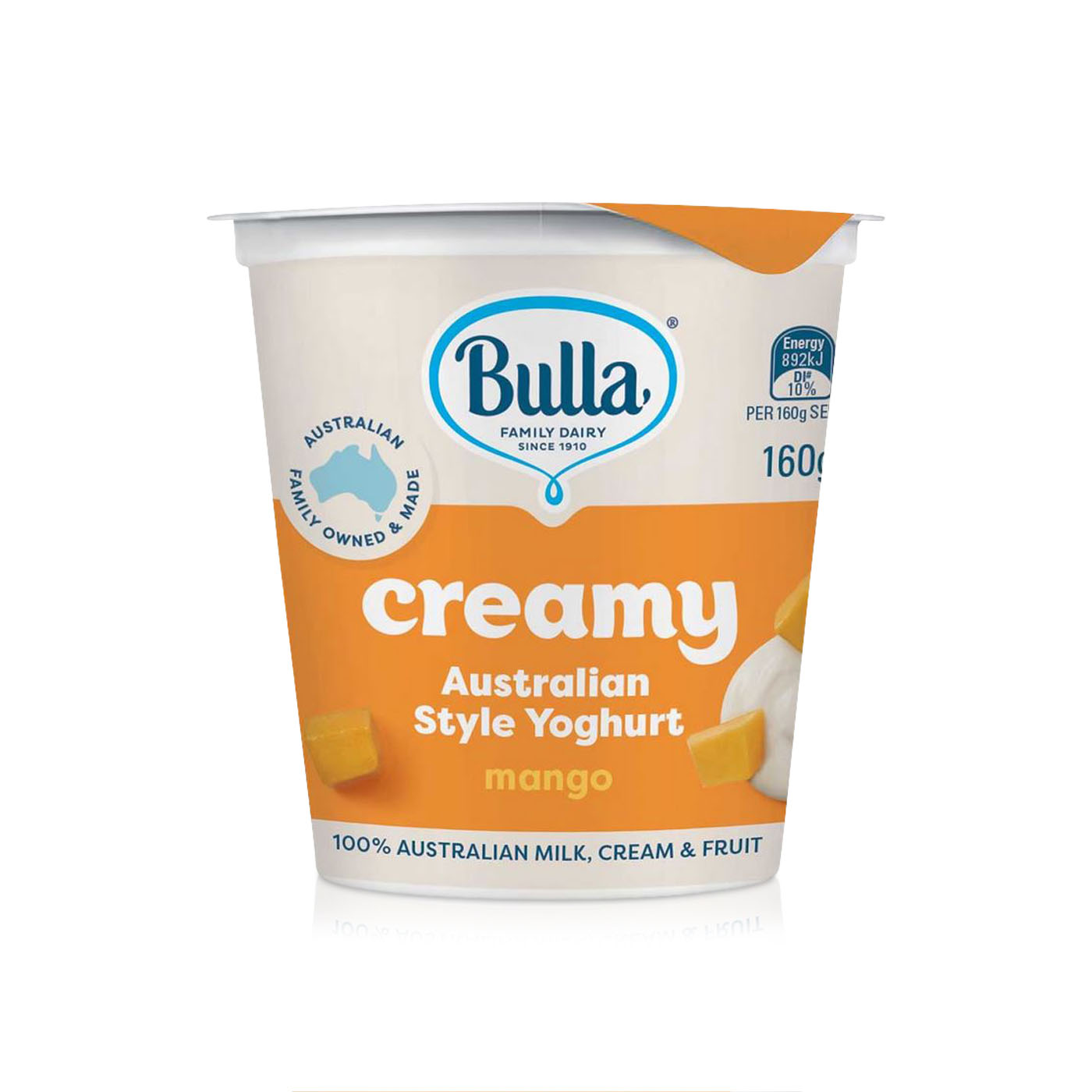 Bulla Creamy Australian Style Mango Yoghurt 160g