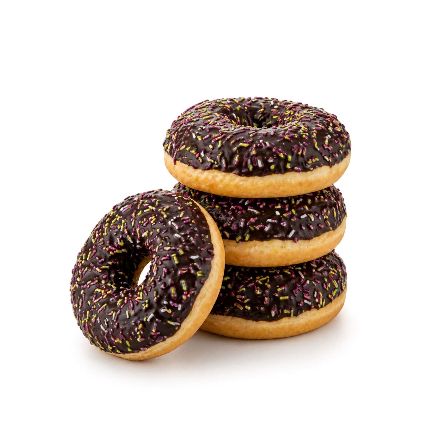 Spinneysfood Chocolate Sprinkled Donuts 75g x 4