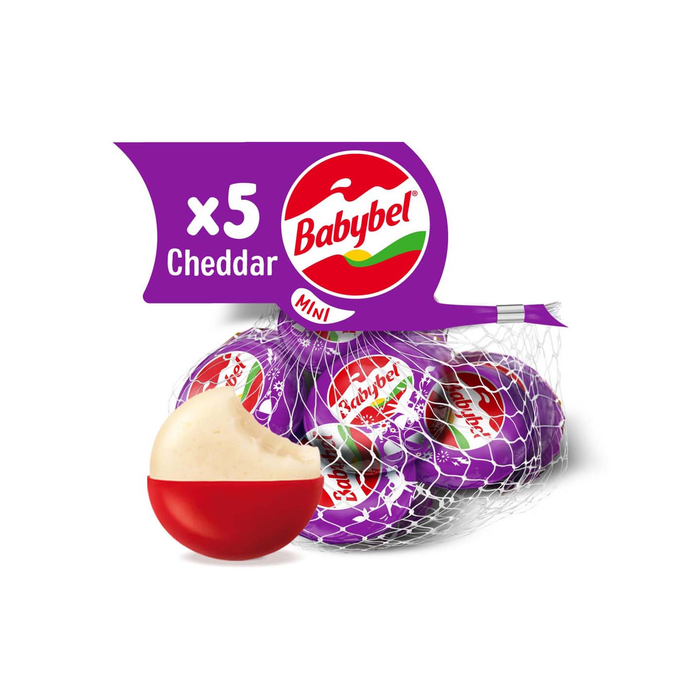 Mini Babybel Cheddar Cheese Snack x 5 100g