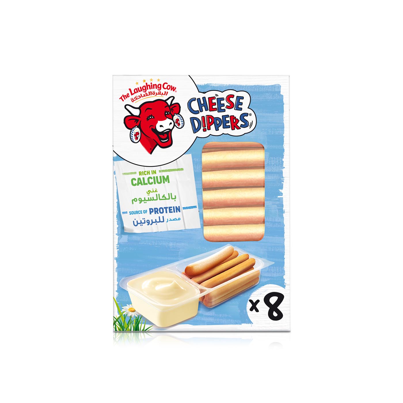 La Vache qui rit Dip & Crunch Cheese and Breadstick Snack x 8 280g