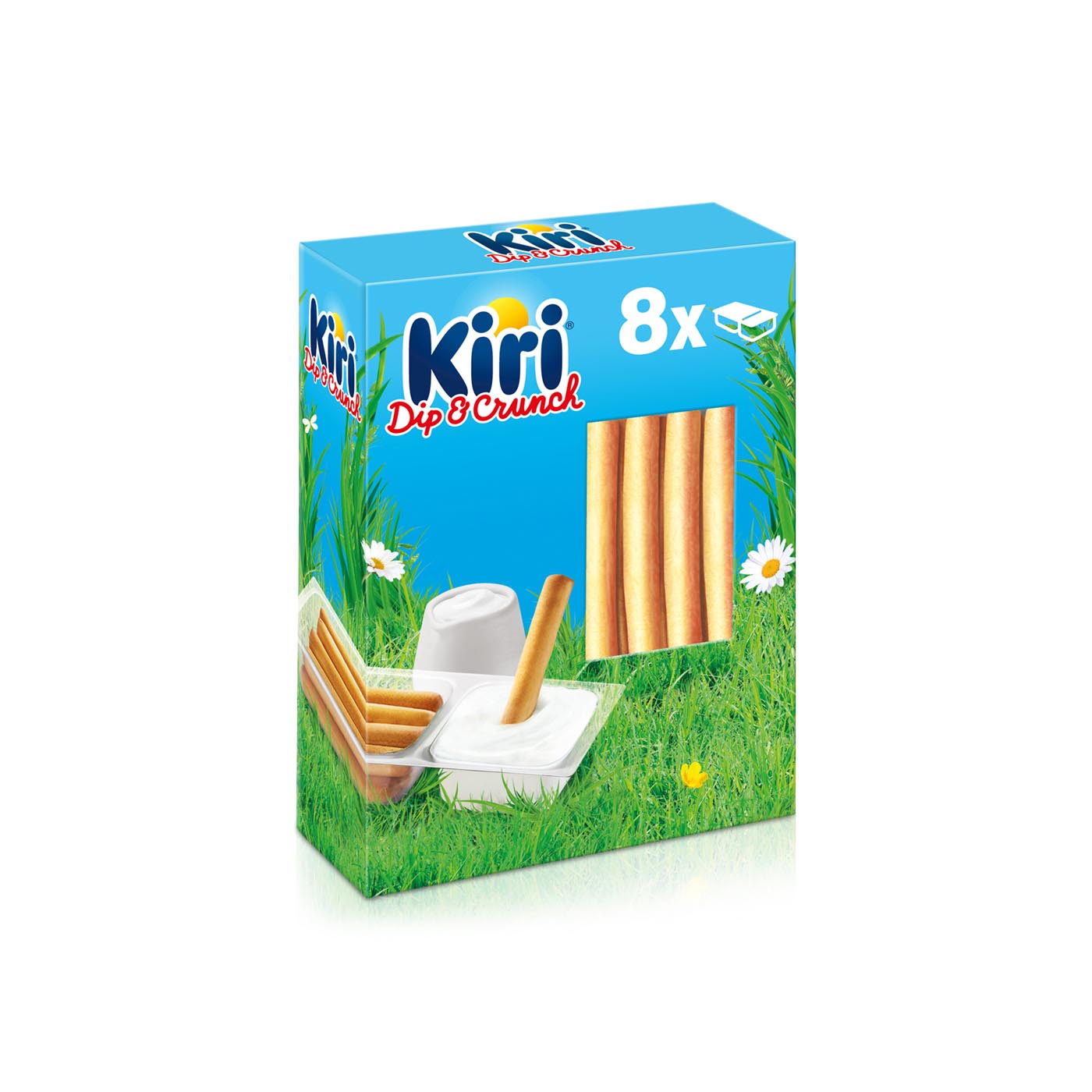 Kiri Dip & Crunch Cream Cheese and Breadstick Snack x 8 280g