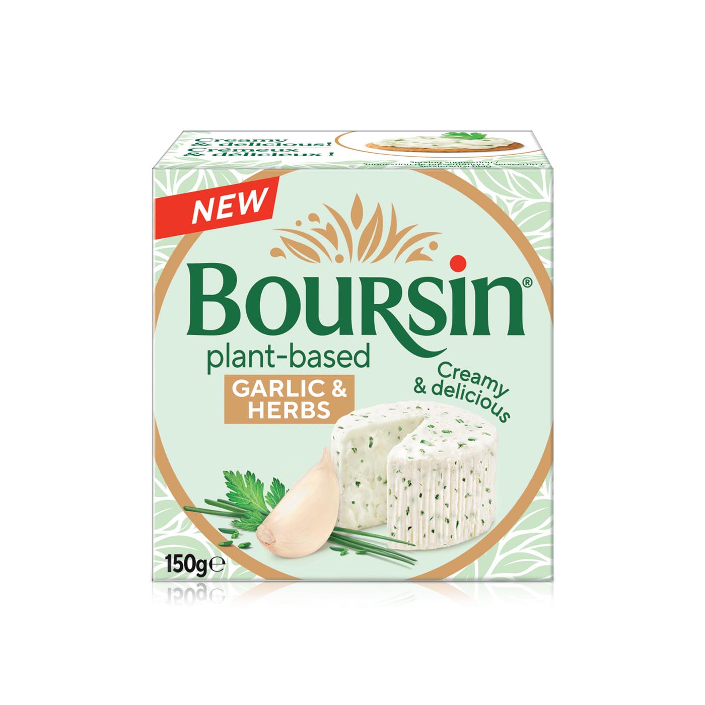 Boursin Soft Plant Based Vegan Cheese Garlic and Herbs 150g