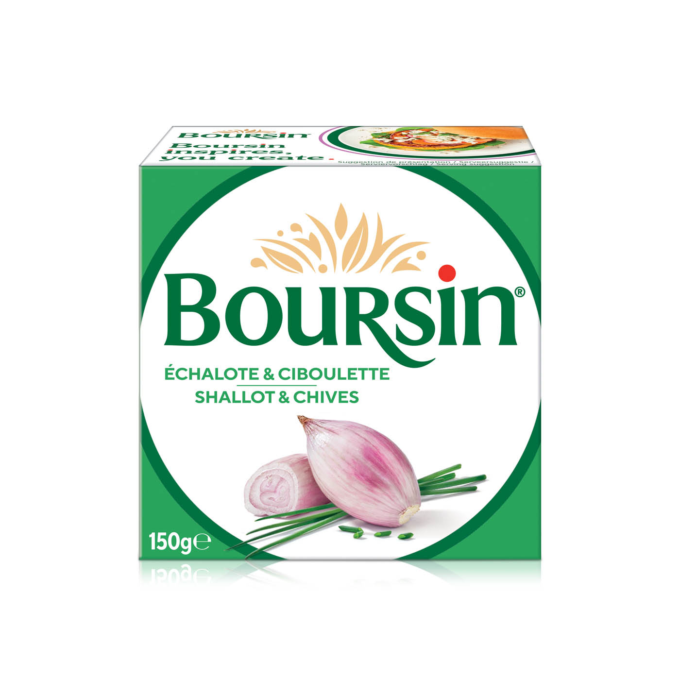 Boursin Soft Cheese Shallot and Chives 150g