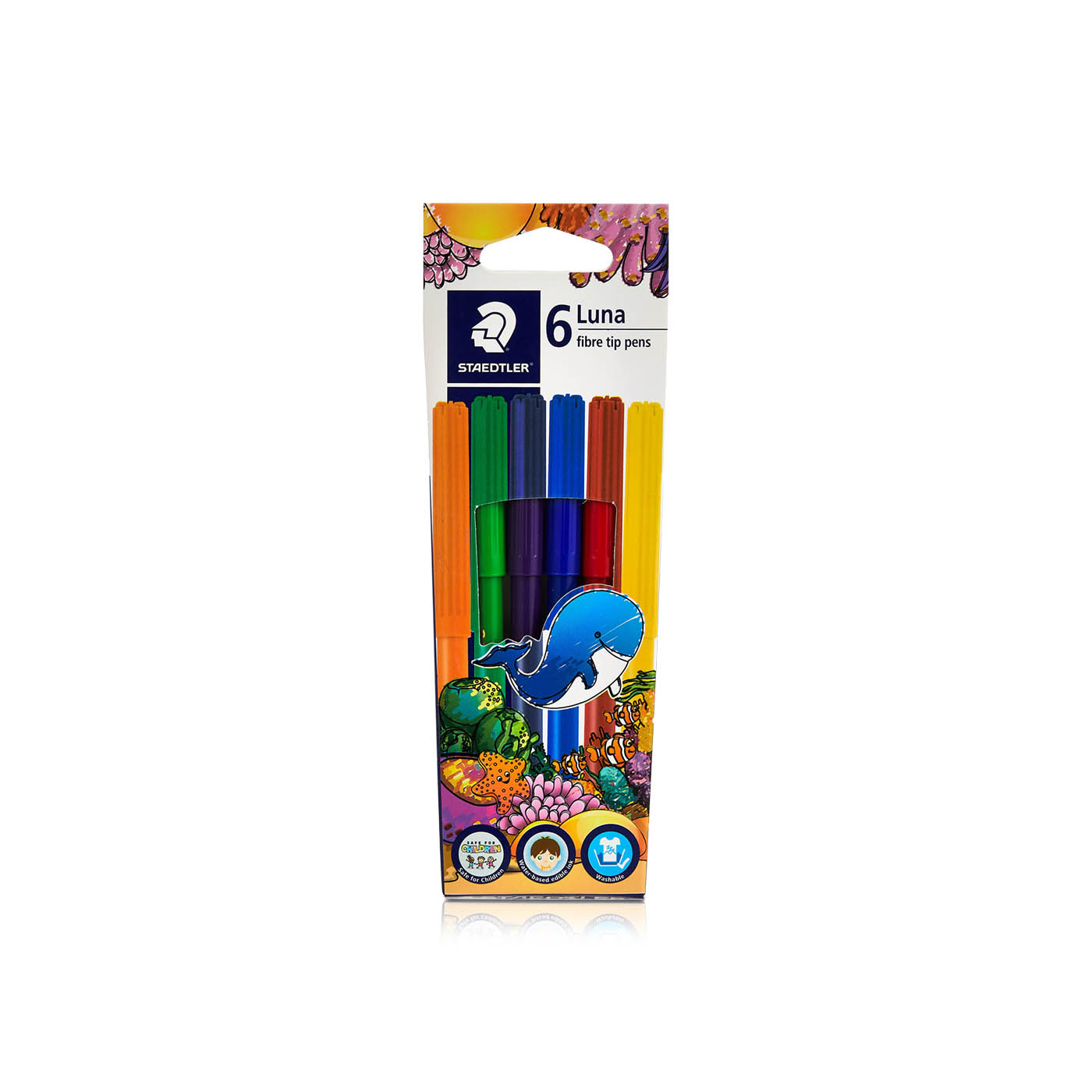 Staedtler Luna Fibre Tip Pens x 6