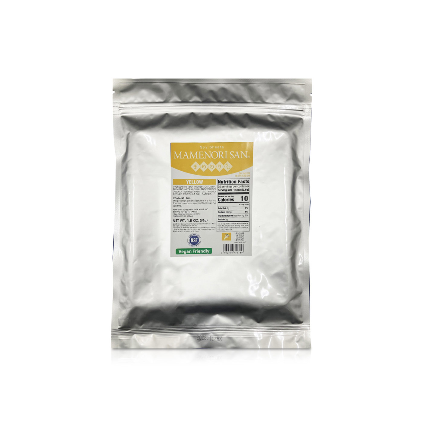 Mamenori Yellow Dried Soy Sheets 52g