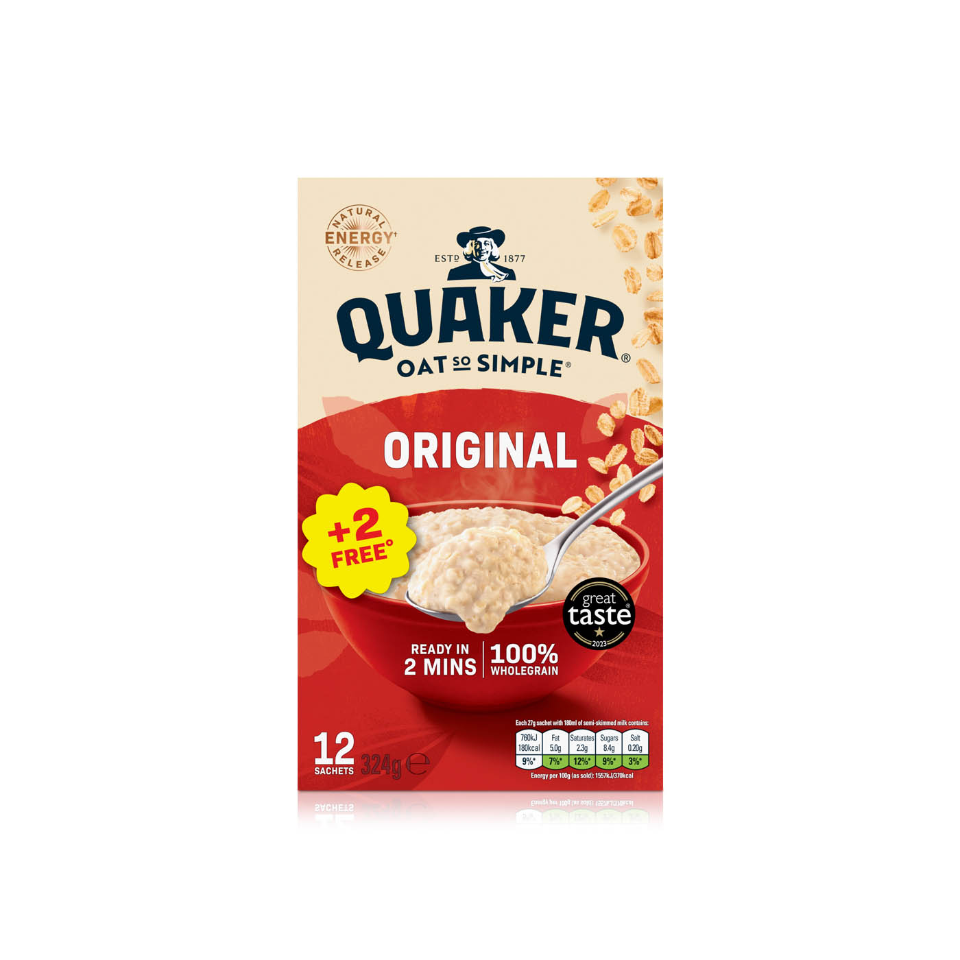 Quaker Oats So Simple Original Porridge Sachets 27g x 12