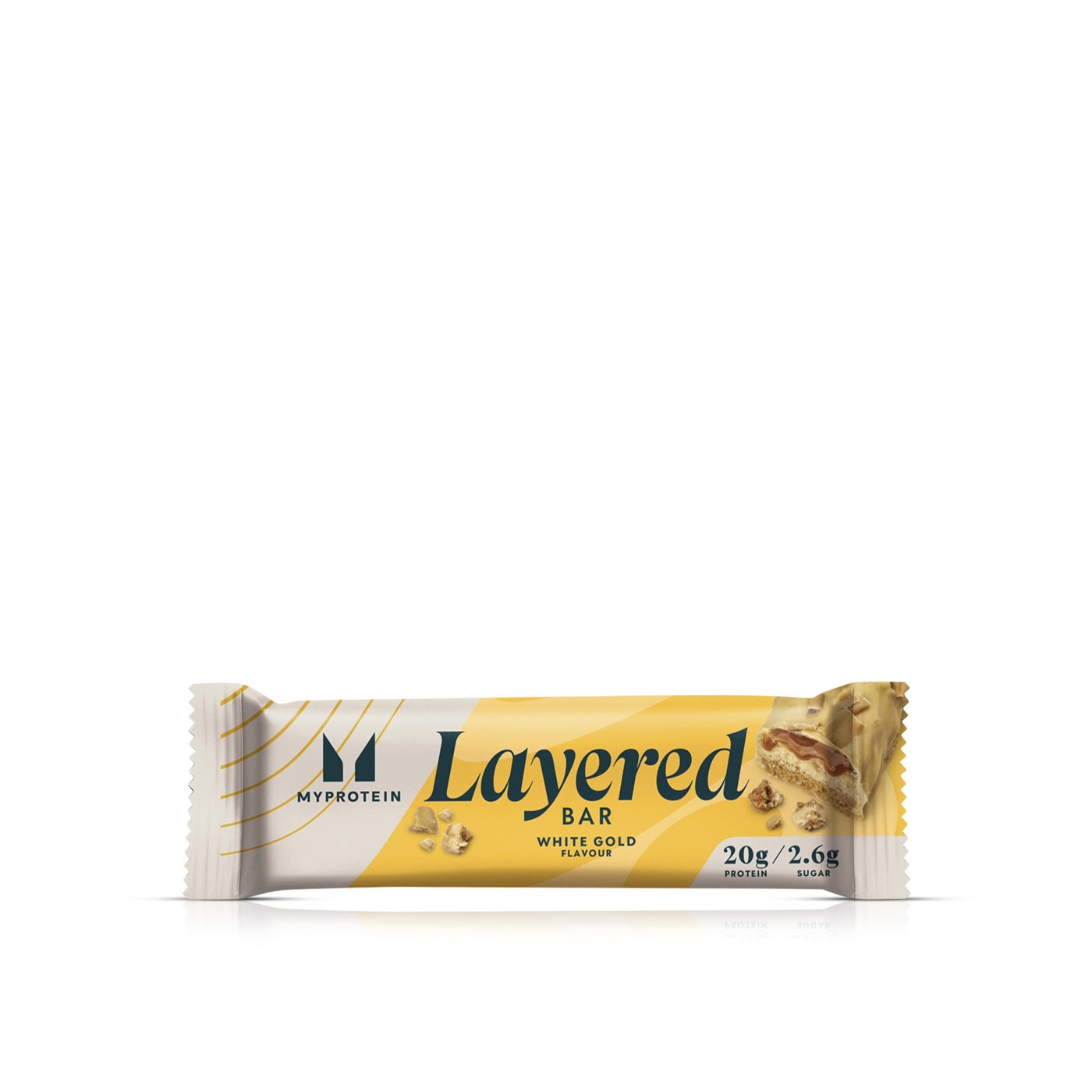 MyProtein White Gold Layered Bar 60g