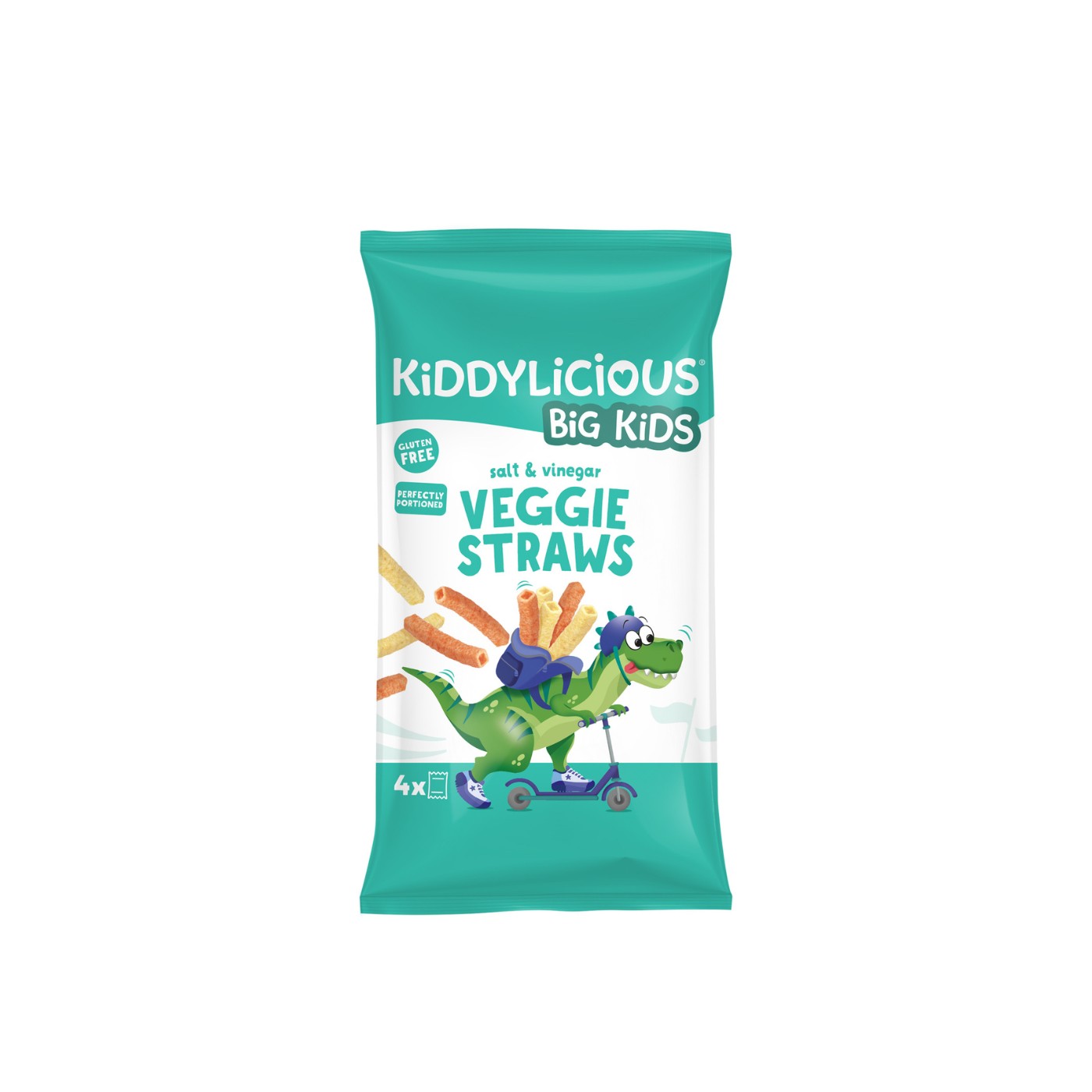 Kiddylicious Salt & Vinegar Straws 3+ Years 12g x 4