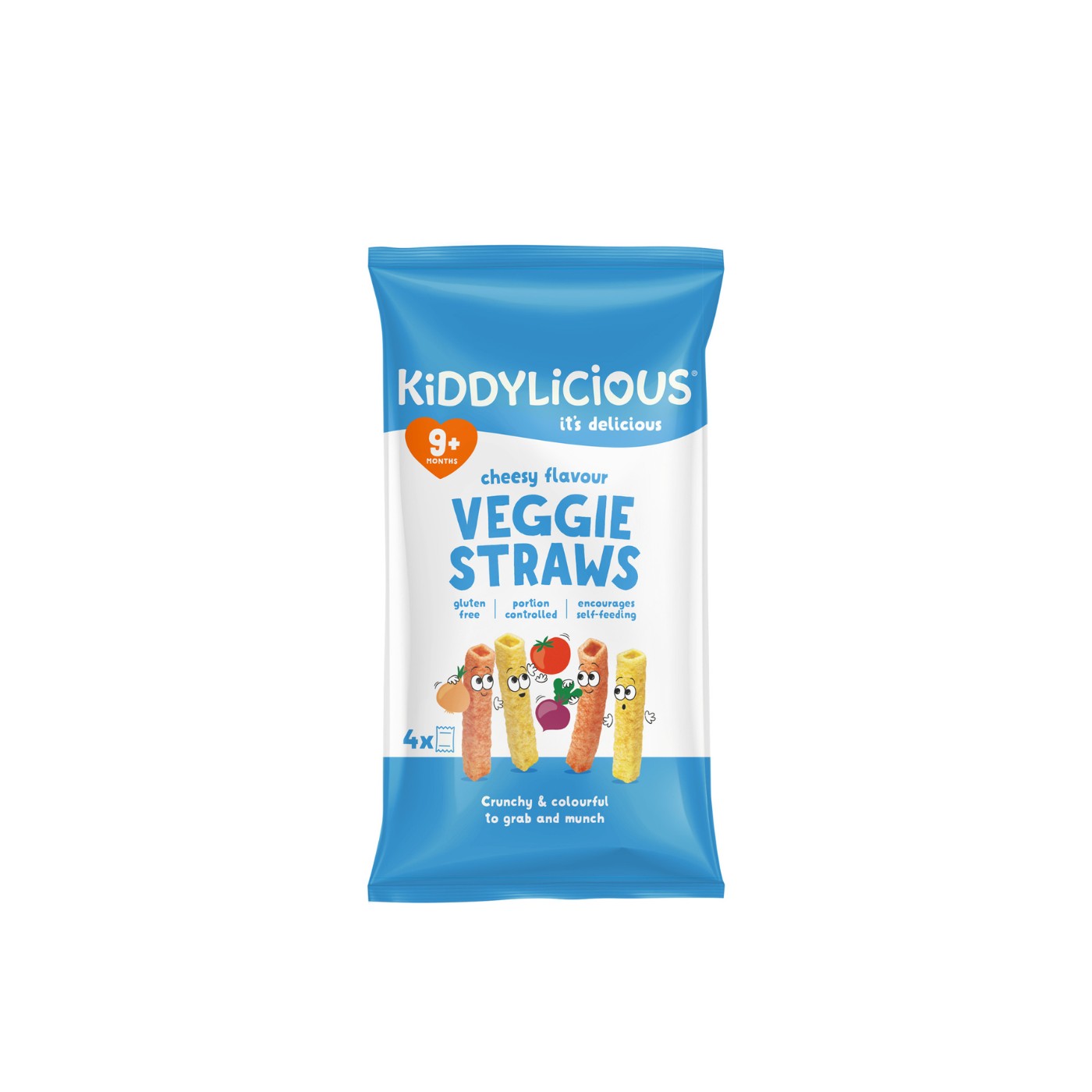 Kiddylicious Cheesy Straws 9+ Months 12g x 4