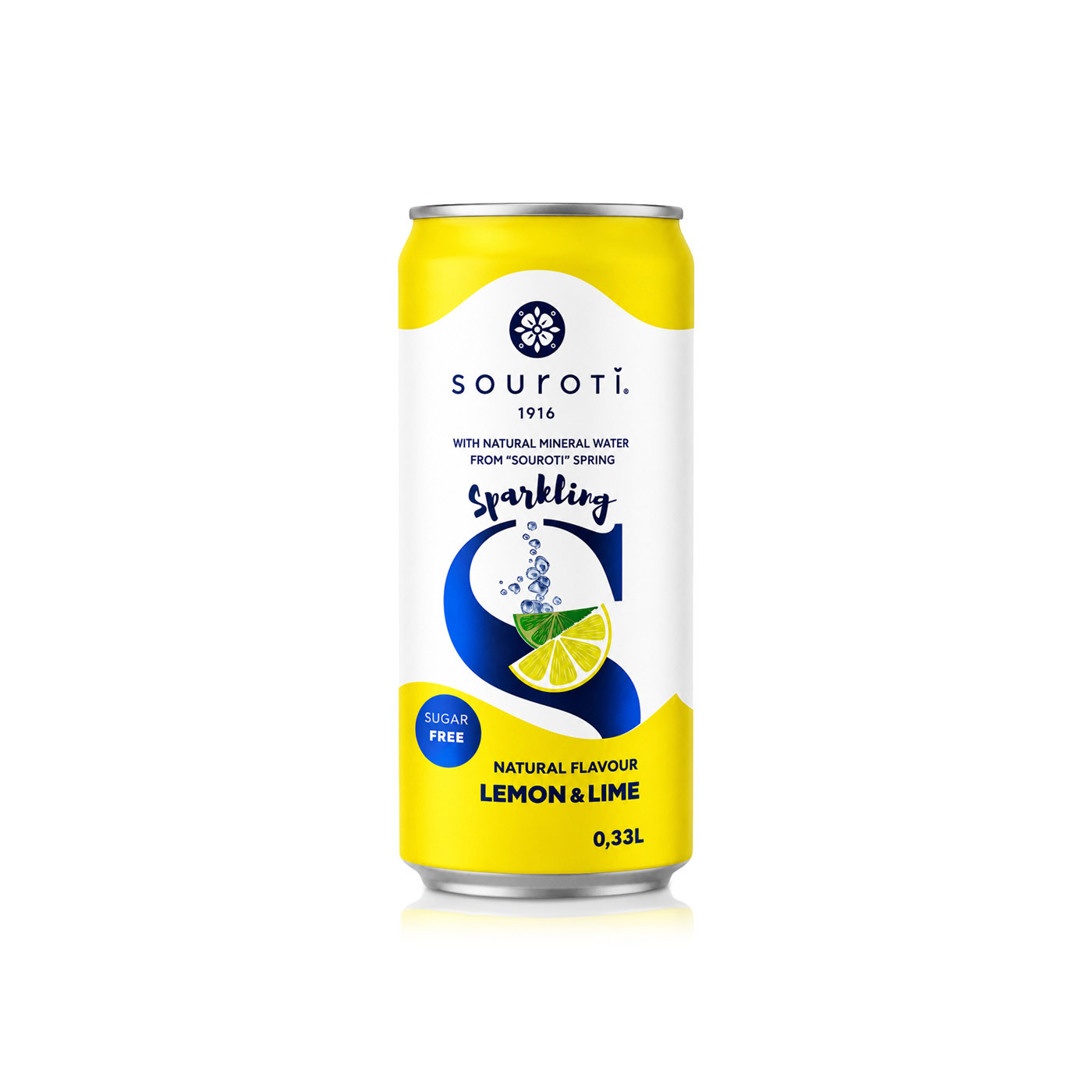 Souroti Lemon Sparkling Water 330ml