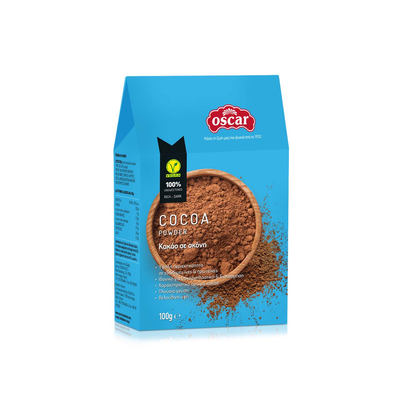 Oscar Vegan Cocoa Powder 100g