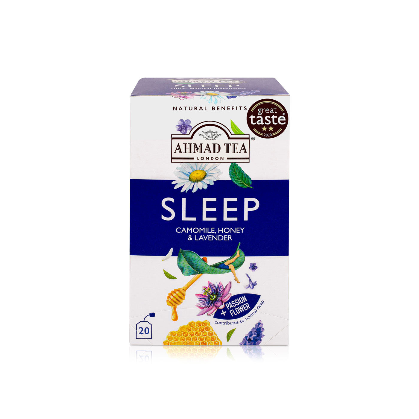 Ahmad Tea Sleep Chamomile, Honey & Lavender Tea Bags x 20