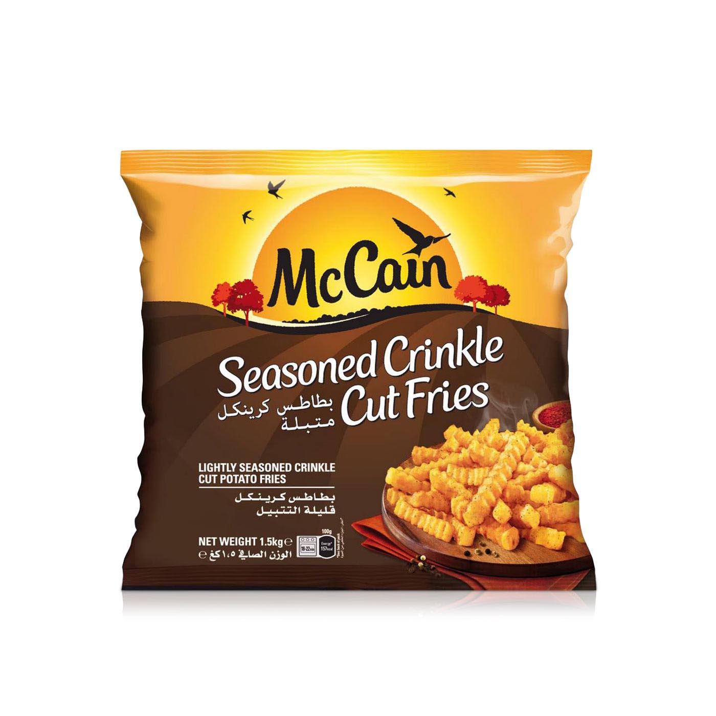 McCain Frozen Seasoned Crinkle Cut Fries 1.5kg