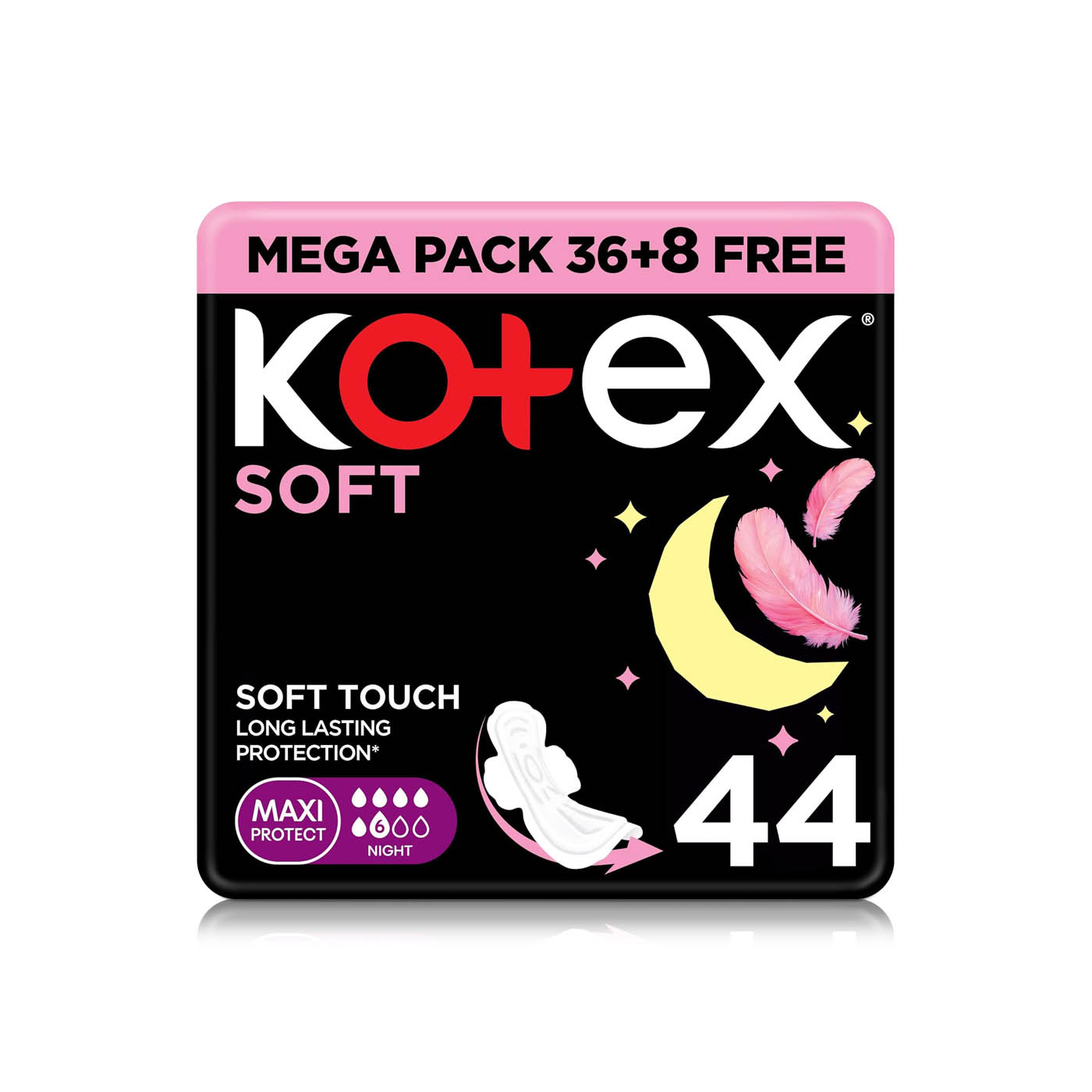 Kotex Soft Touch Maxi Night Pads x 44