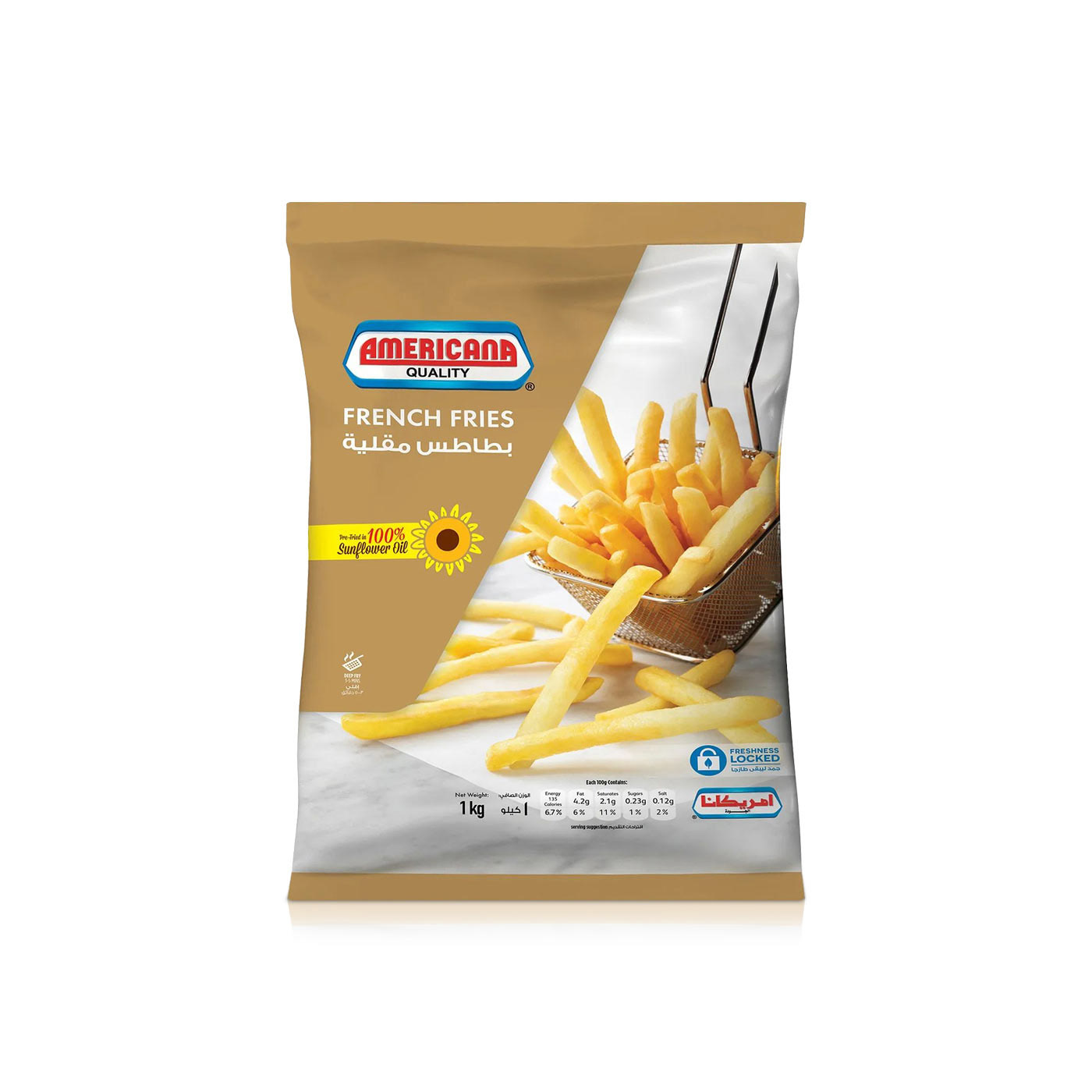Americana Frozen French Fries 1kg
