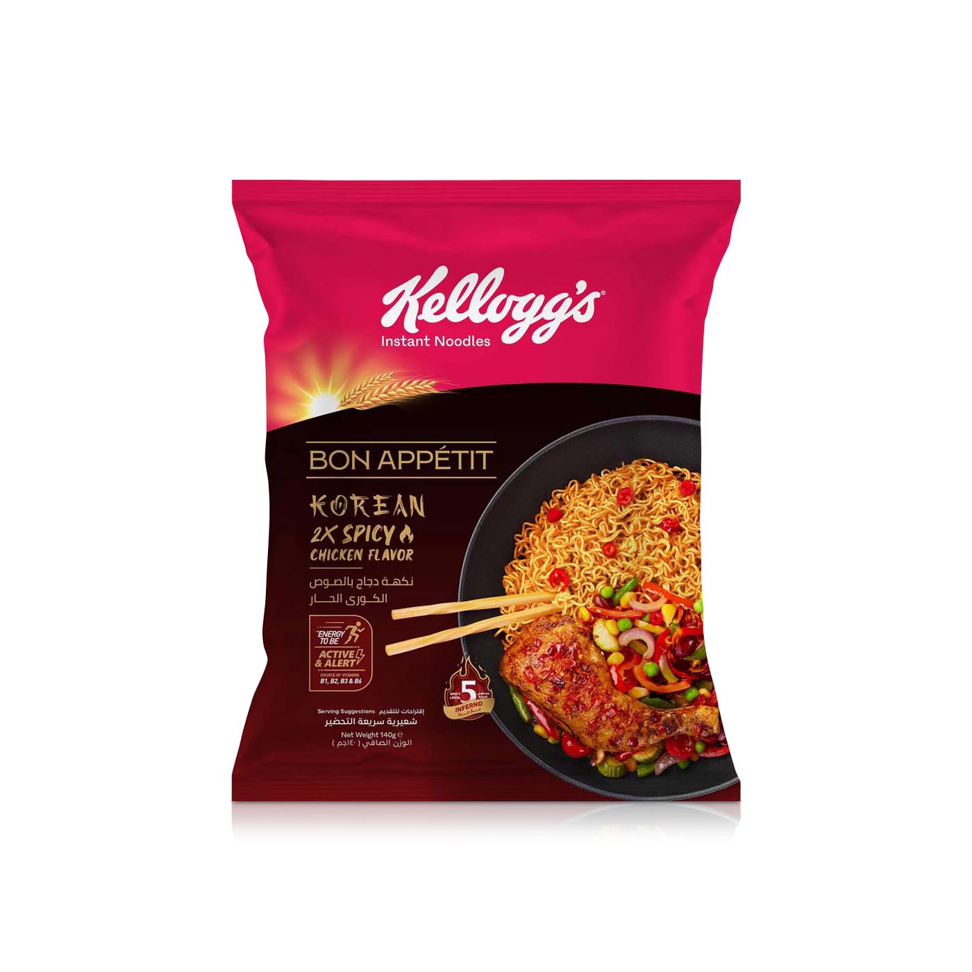 Kellogg's Korean Spicy Chicken Instant Noodles 140g