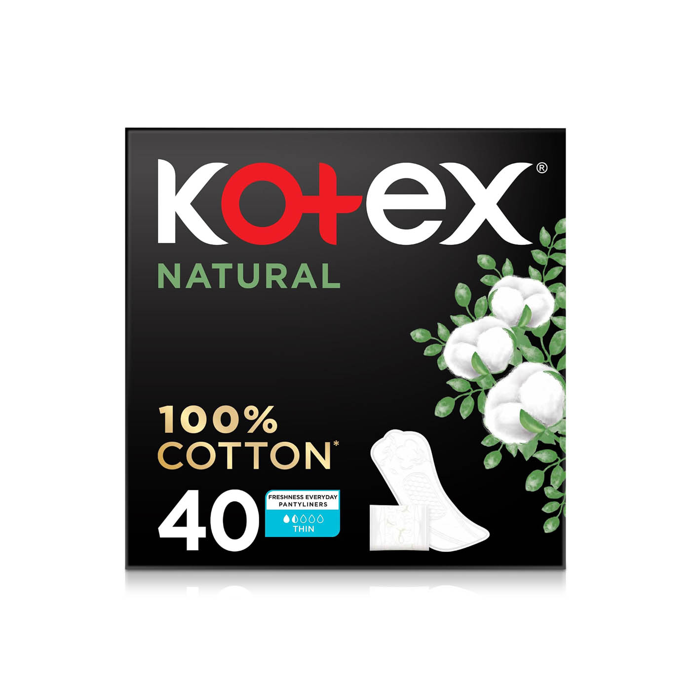 Kotex Natural Panty Liners x 40