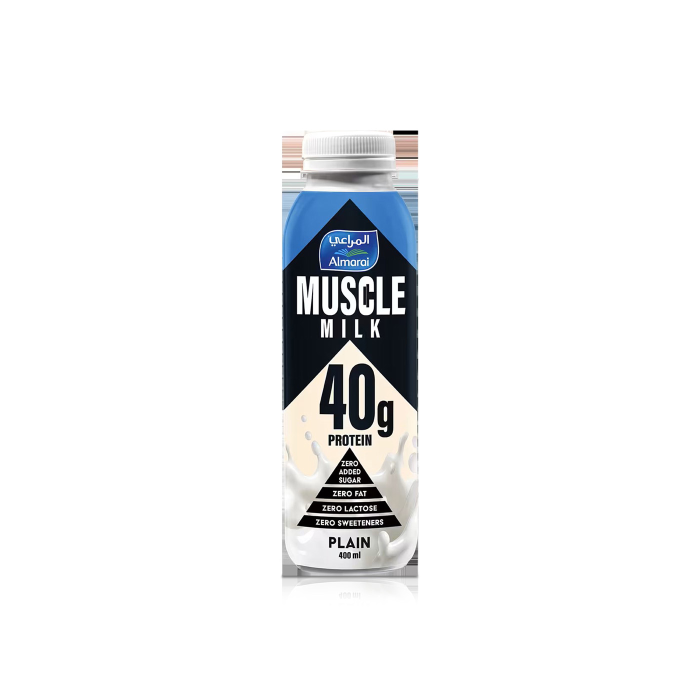 Almarai 40g Protein Plain Muscle Milk 400ml