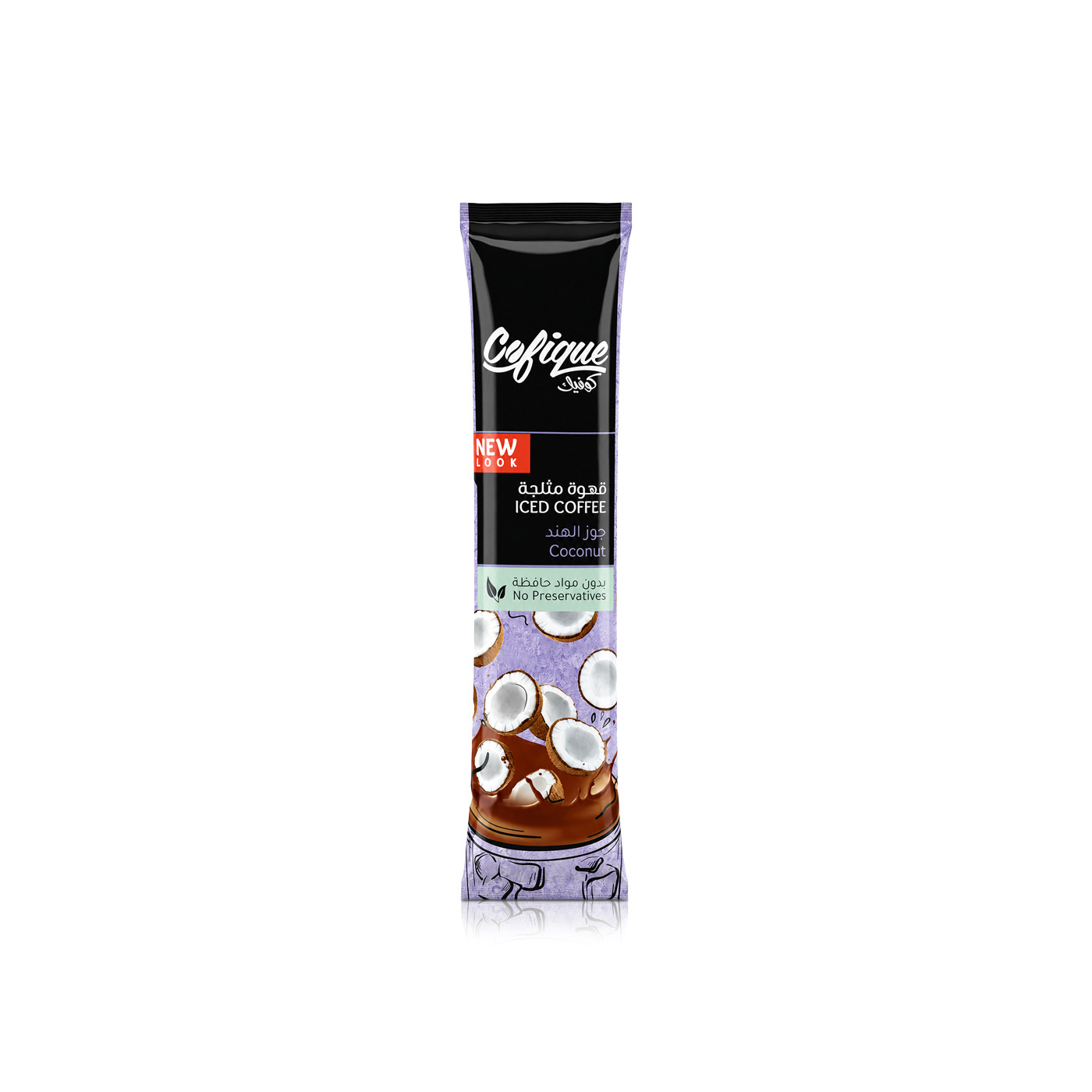 Cofique Coconut Iced Coffee Sachet 24g