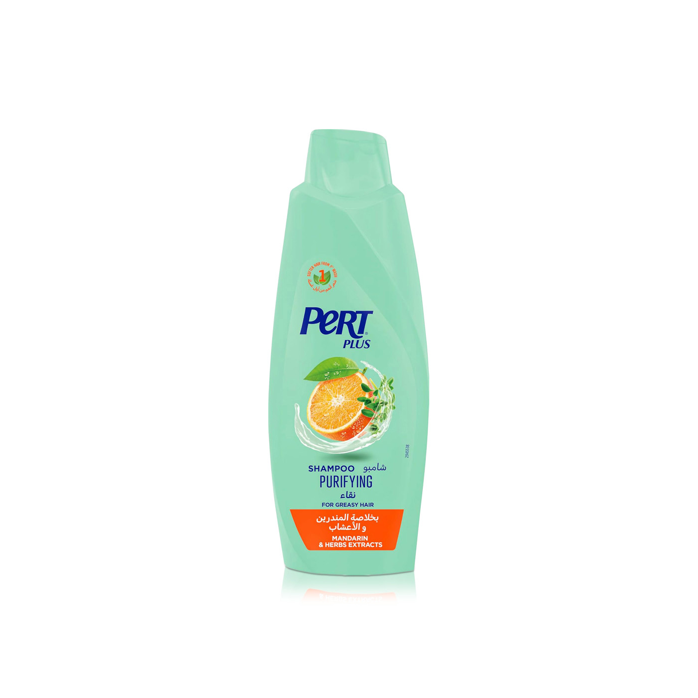 Pert Plus Purifying Shampoo for Greasy Hair with Mandarin & Herb Extracts 600ml