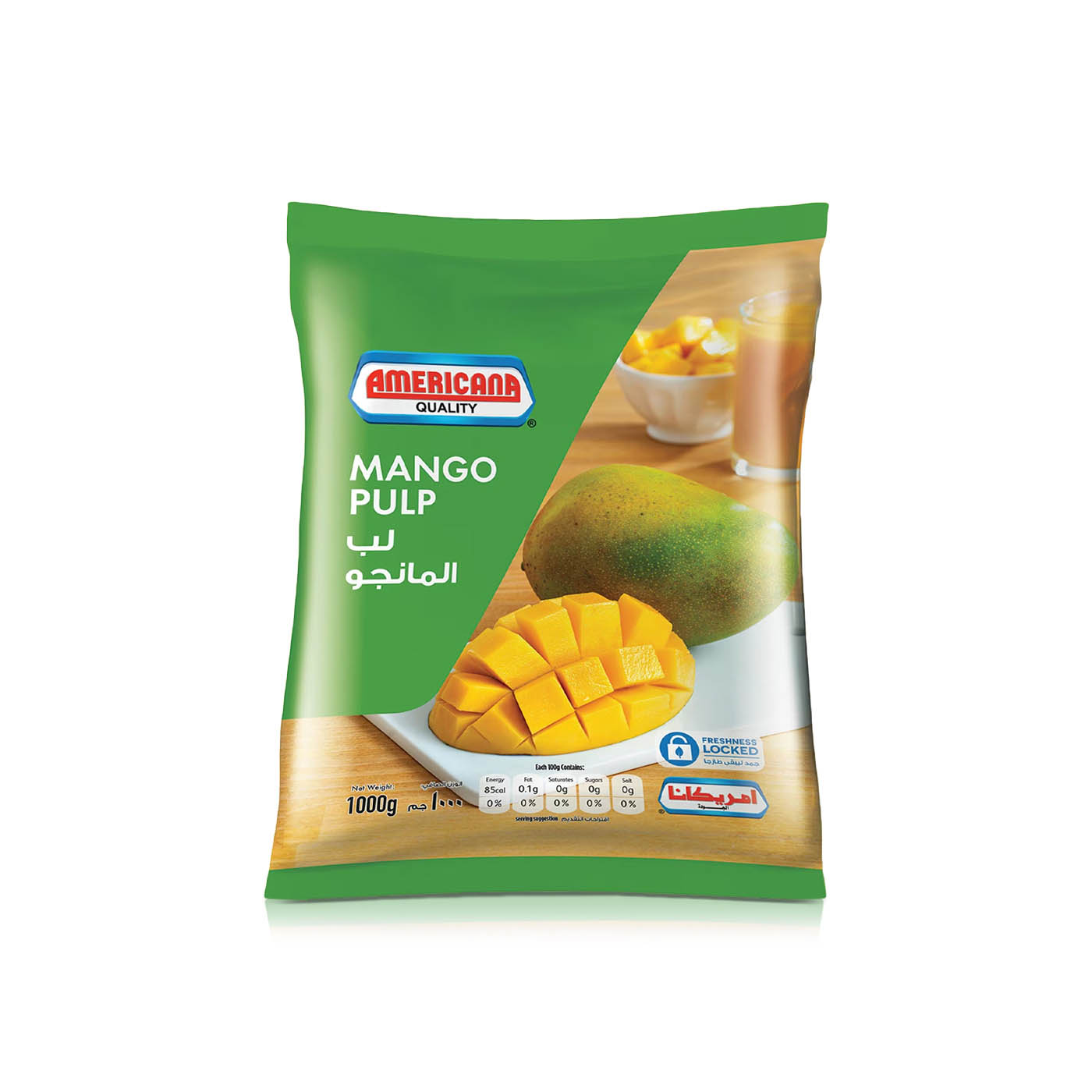 Americana Frozen Mango Pulp 1kg