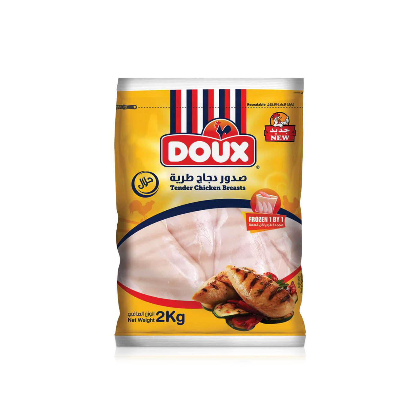 Doux Frozen Tender Chicken Breasts 2kg