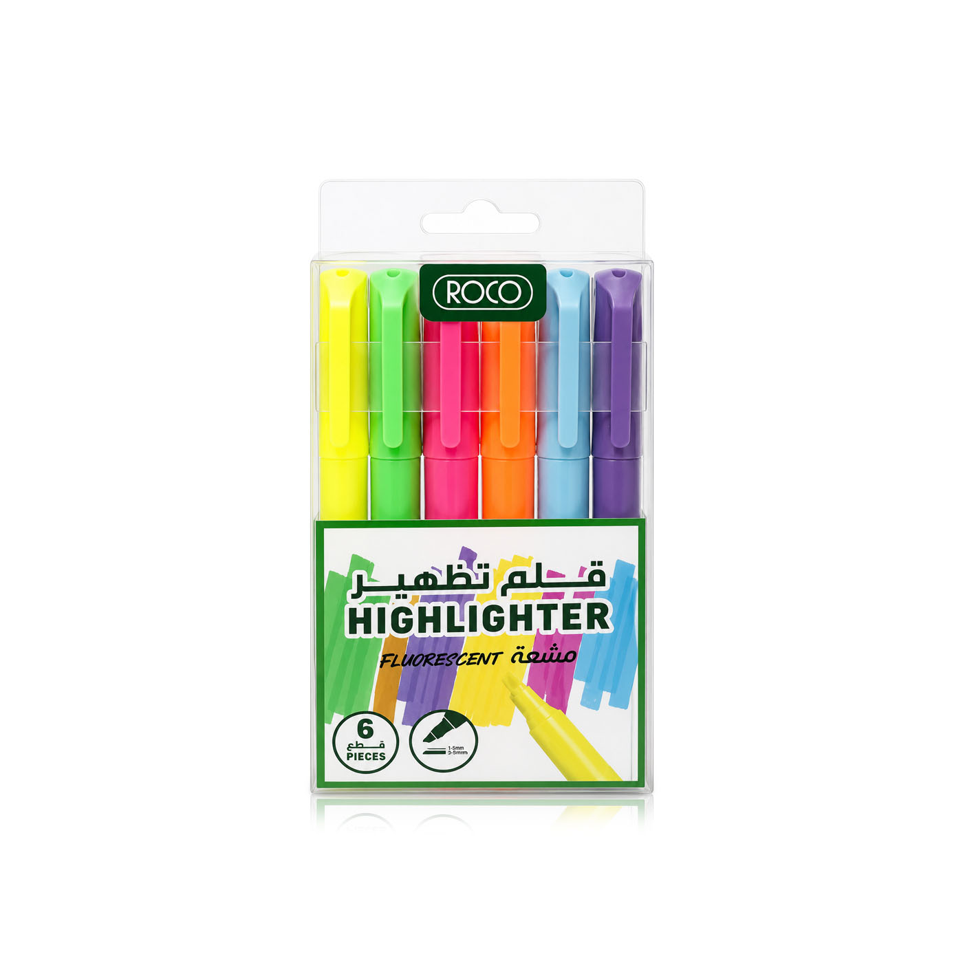 Roco Slim Highlighters x 6