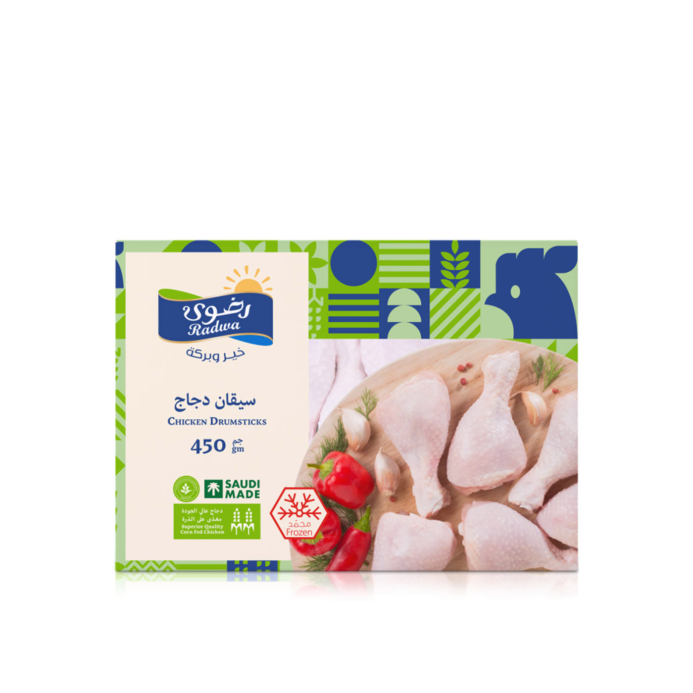 Radwa Frozen Chicken Drumsticks 450g