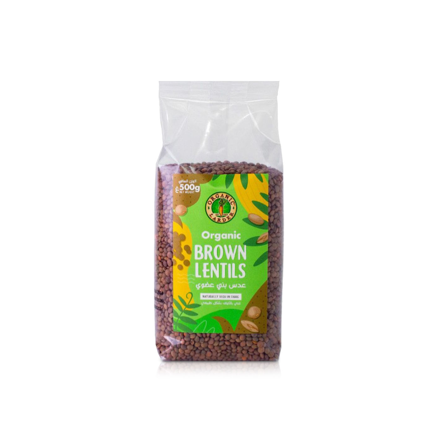 Organic Larder Brown Lentils 500g