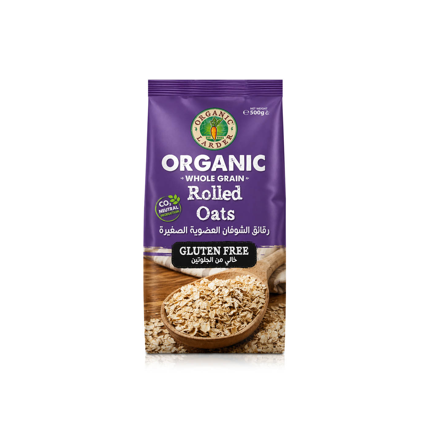 Organic Larder Gluten-Free Rolled Oats 500g