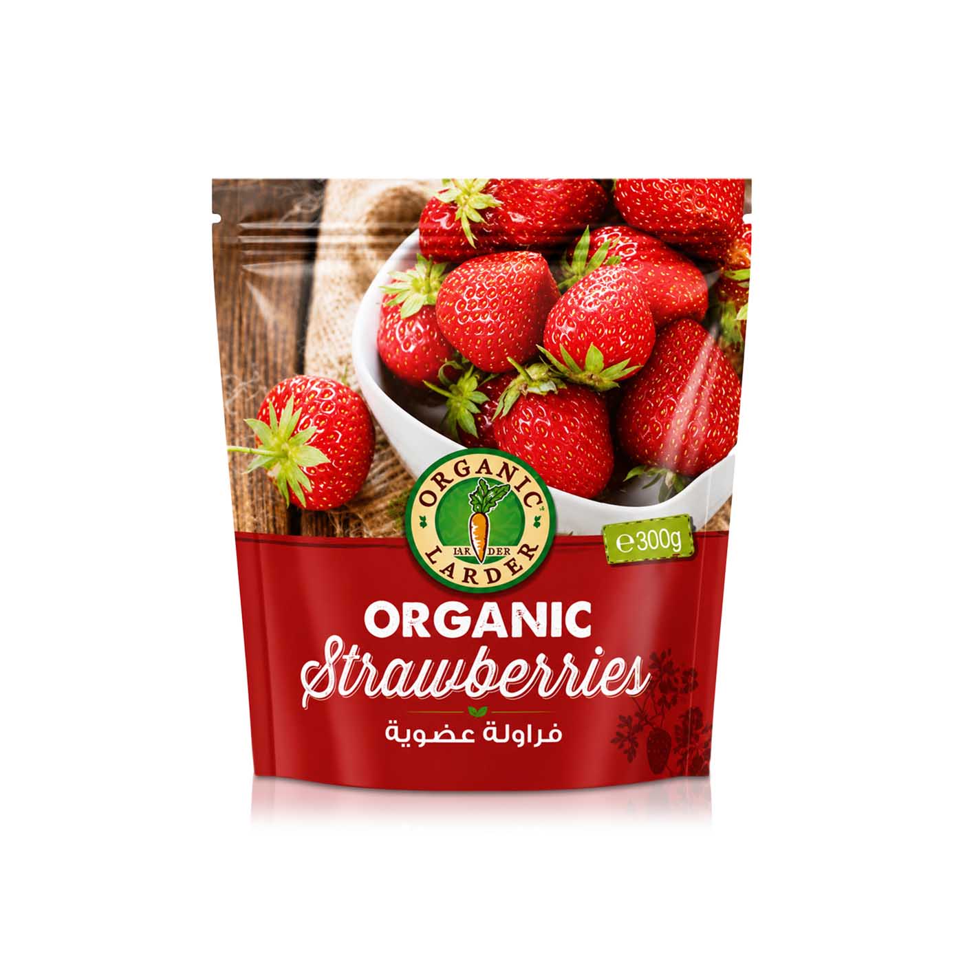 Organic Larder Frozen Strawberries 300g