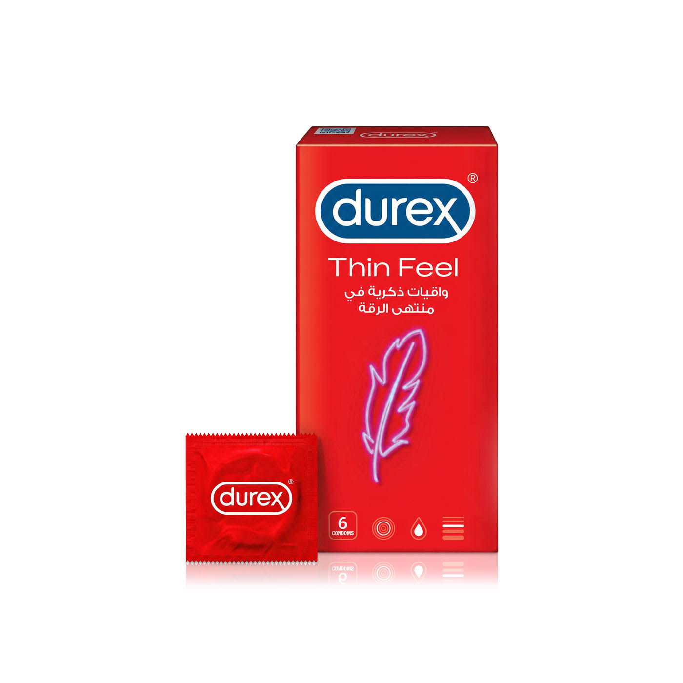 Durex Thin Feel Condoms x 6