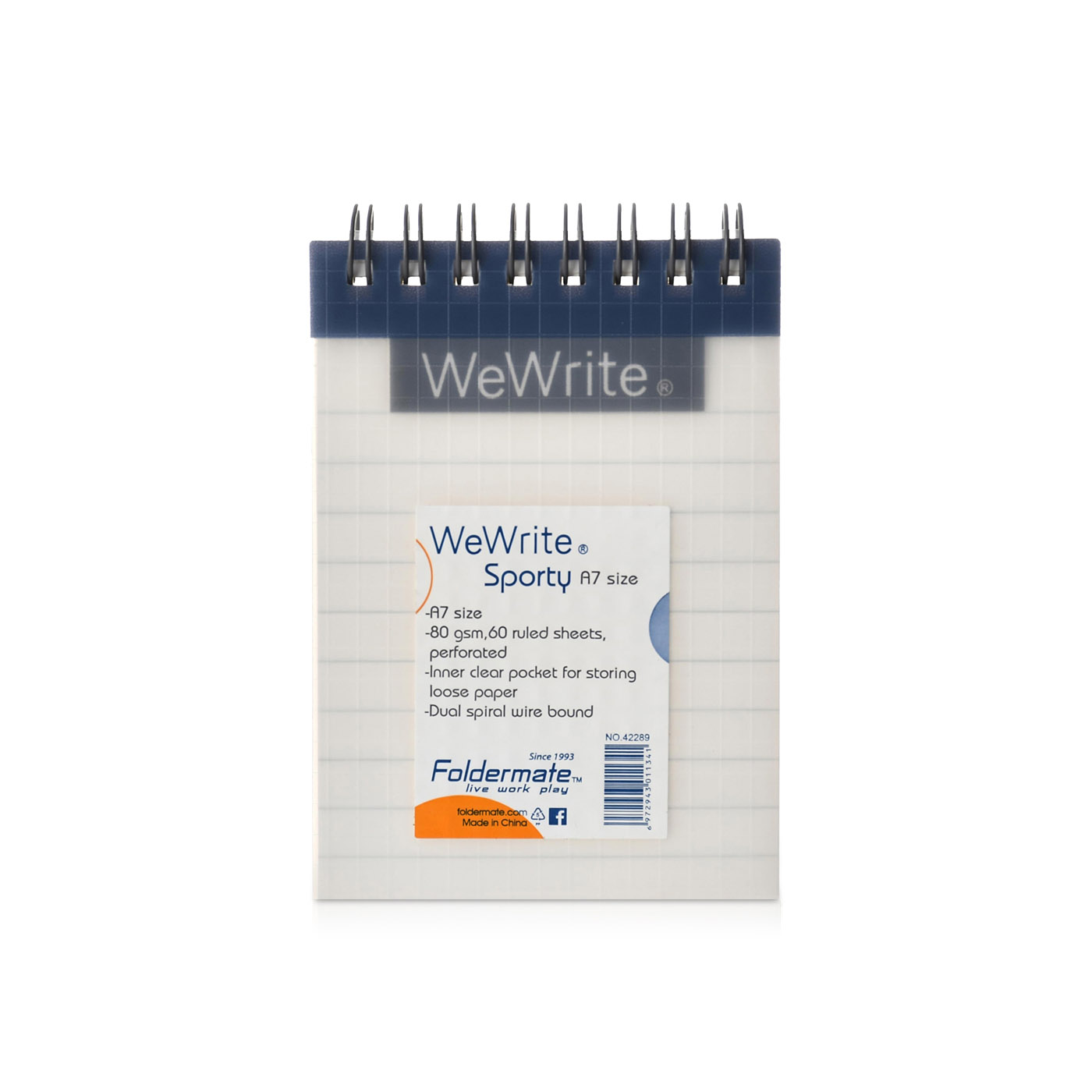FolderMate WeWrite Sporty A7 Spiral Notebook