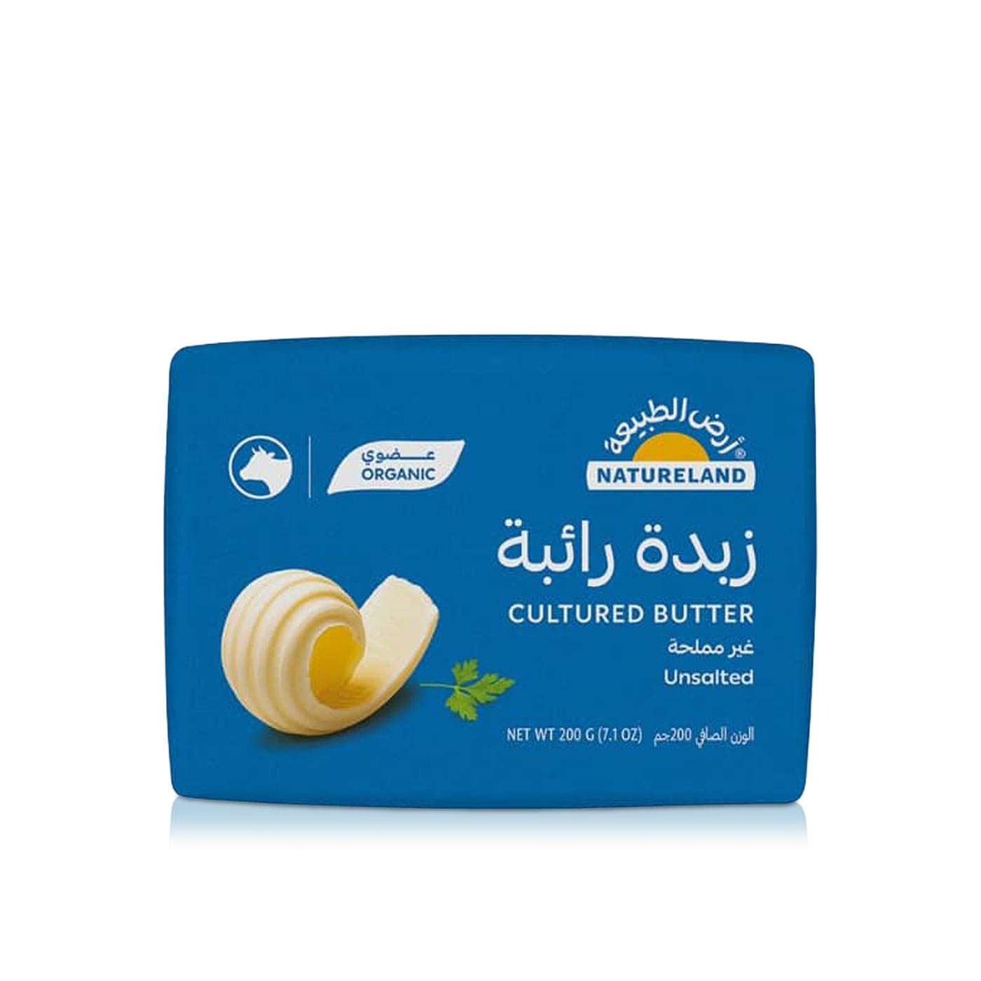 Natureland Organic Unsalted Cultured Butter 200g