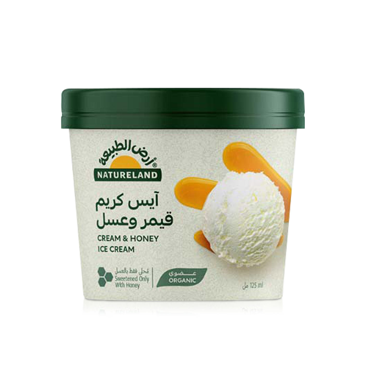 Natureland Organic Cream & Honey Ice Cream 125ml