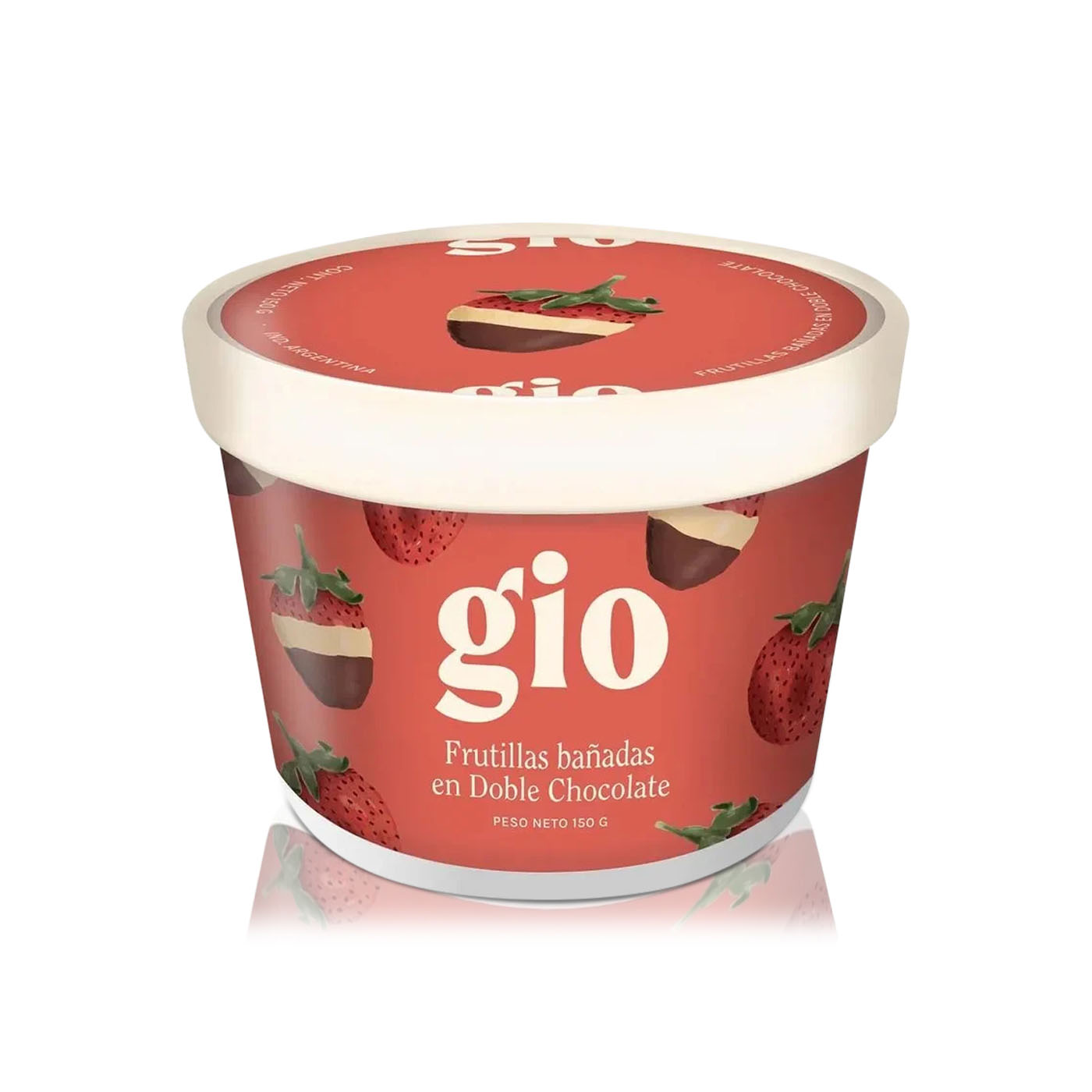 Gio Frozen Strawberries with Double Chocolate 150g