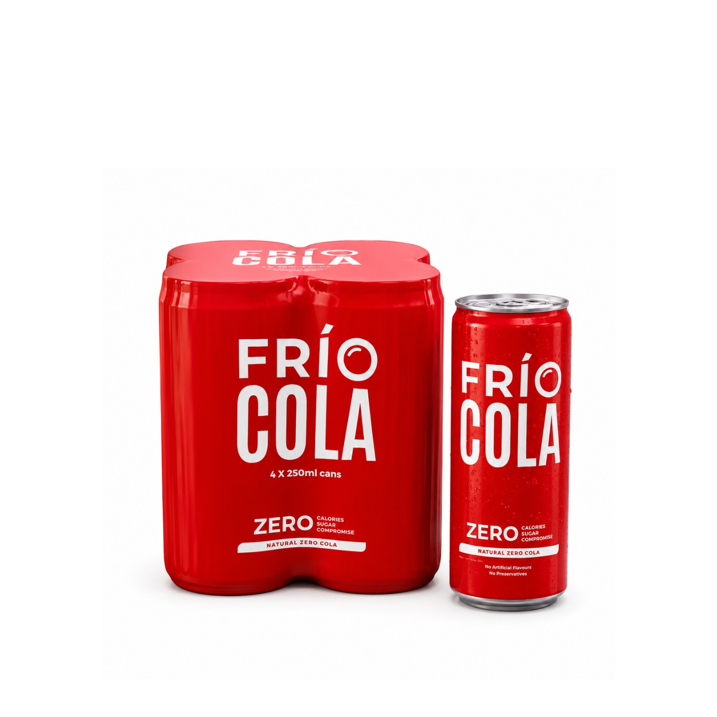 Frio Cola Classic Zero Natural Cola 250ml x4