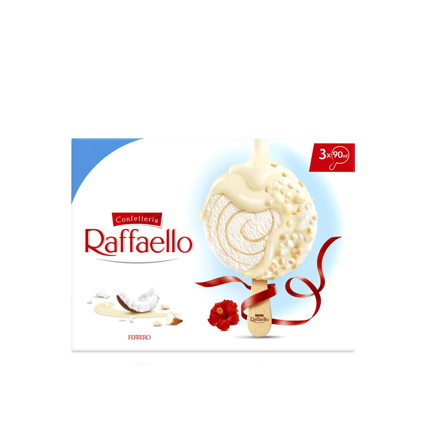 Ferrero Raffaello Ice Cream Sticks 90ml x 3
