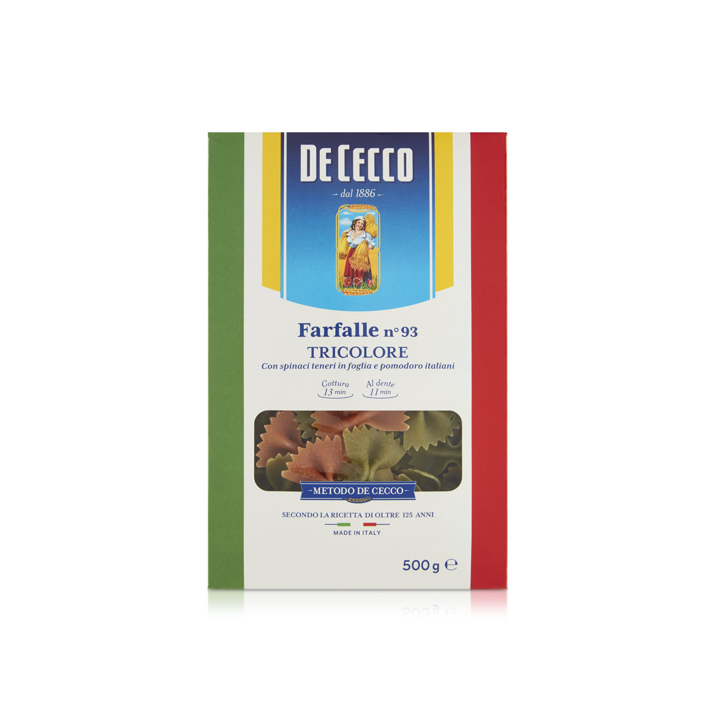 De Cecco Farfalle Tricolore No 93 500g
