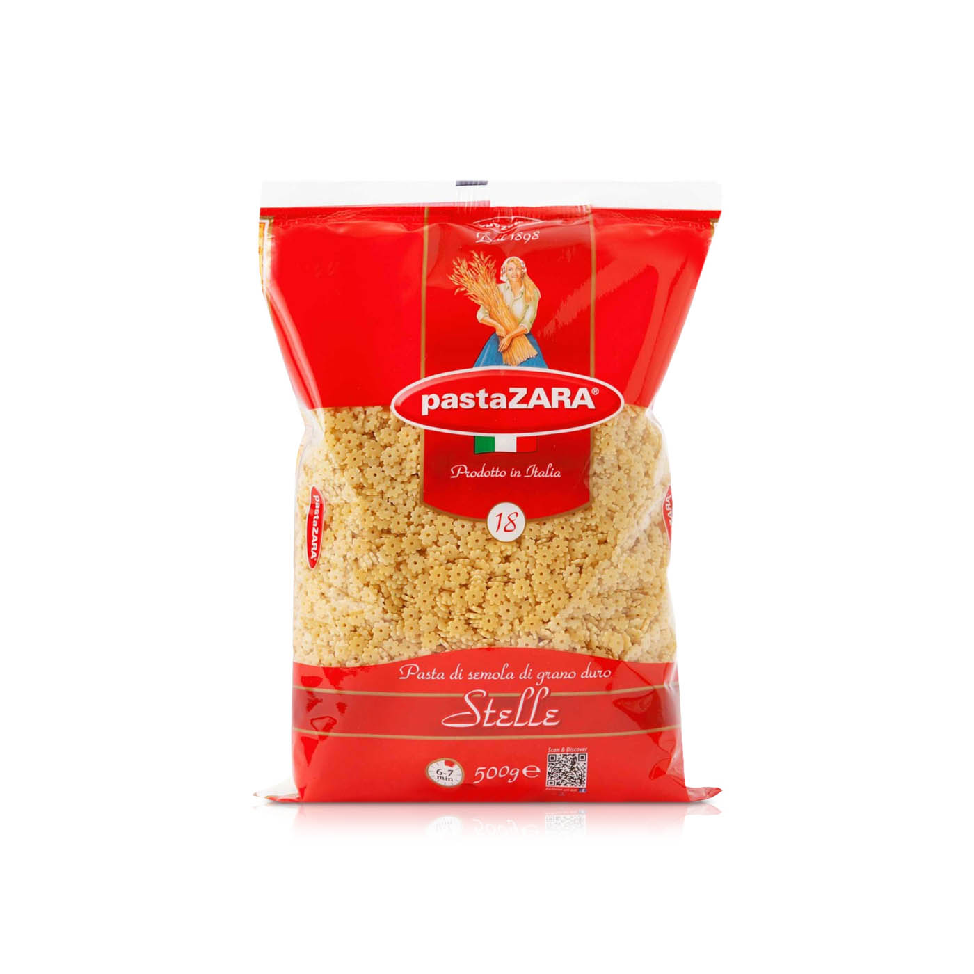 Pasta Zara Stelle 18 500g