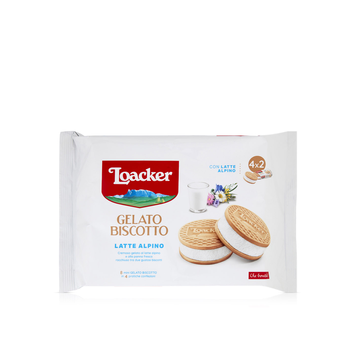 Loacker Alpino Gelato Biscuit Ice Cream 66g x 4