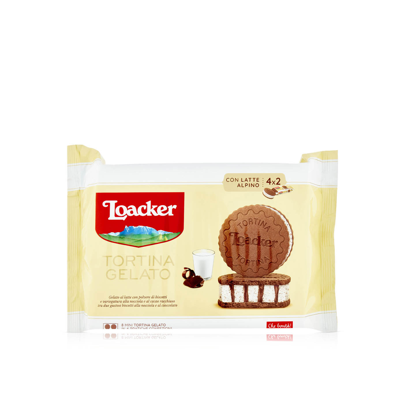 Loacker Tortina Gelato Biscuit Ice Cream 66g x 4