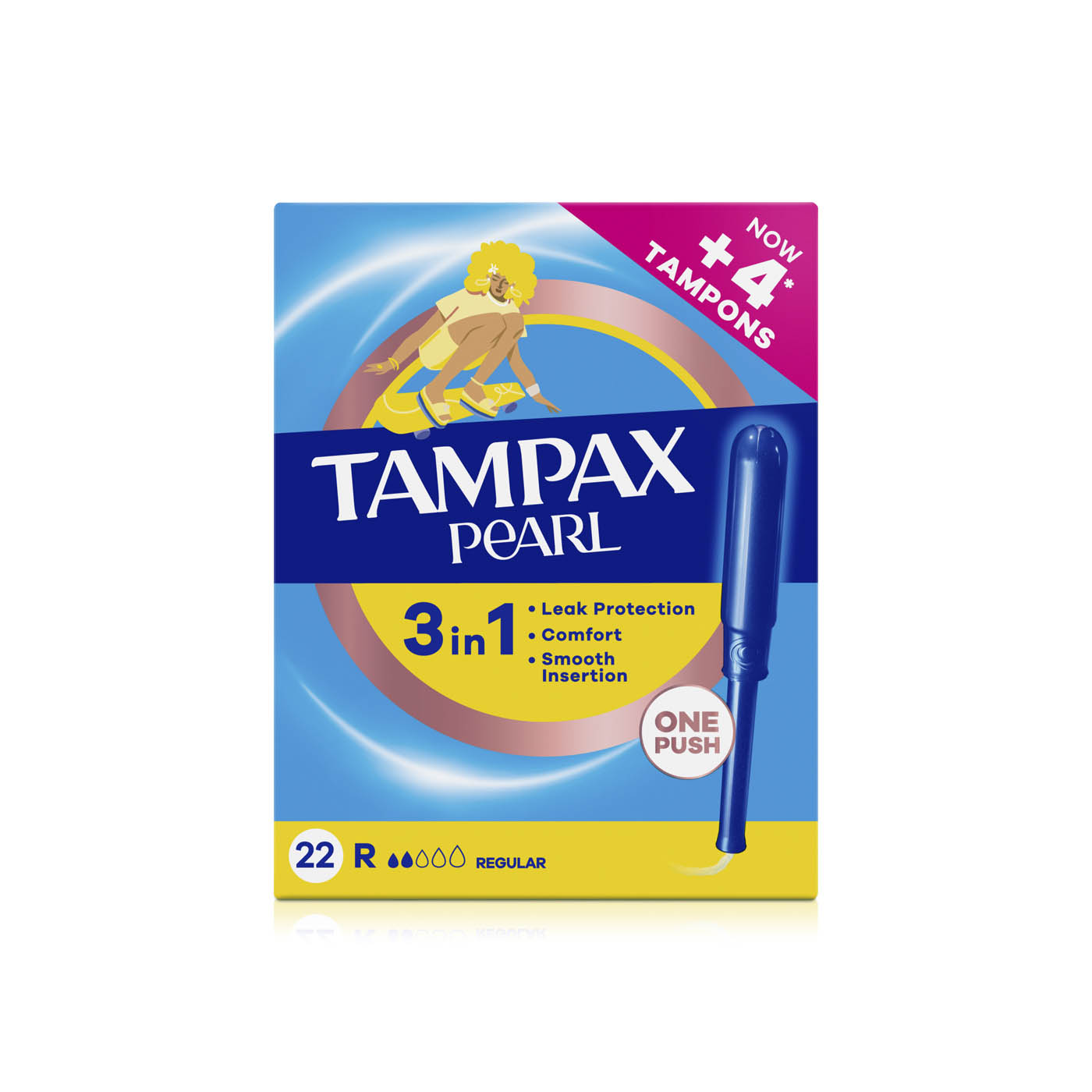 Tampax Pearl Regular Tampons x 22