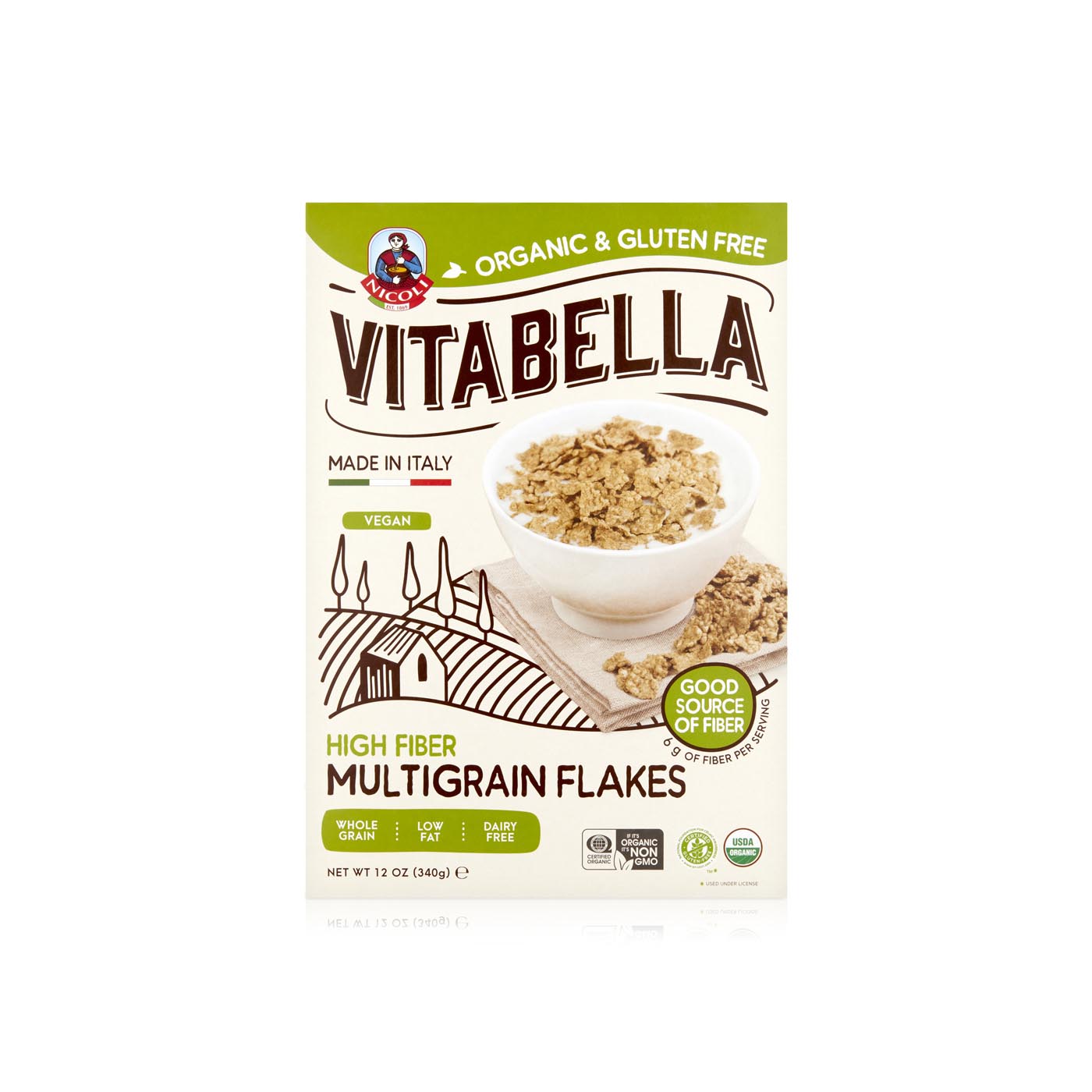Vitabella Organic & Gluten-Free Multigrain Cornflakes 340g