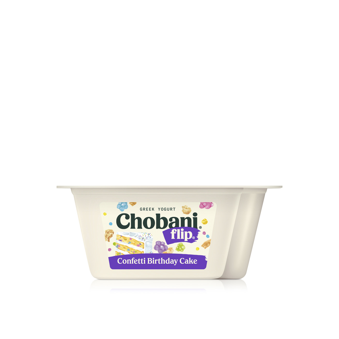 Chobani Flip Confetti Birthday Cake Low Fat Greek Yoghurt 128g