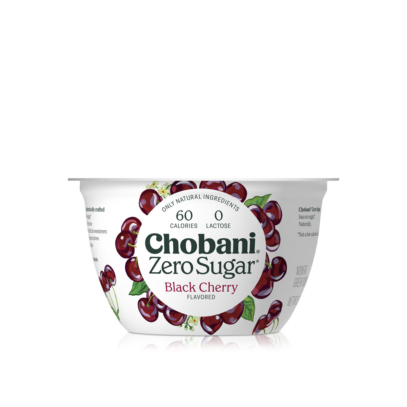 Chobani Zero Sugar Non-Fat Black Cherry Greek Yoghurt 150g