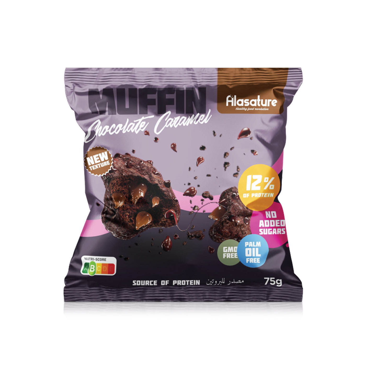 Alasature Chocolate Caramel Protein Muffin 75g