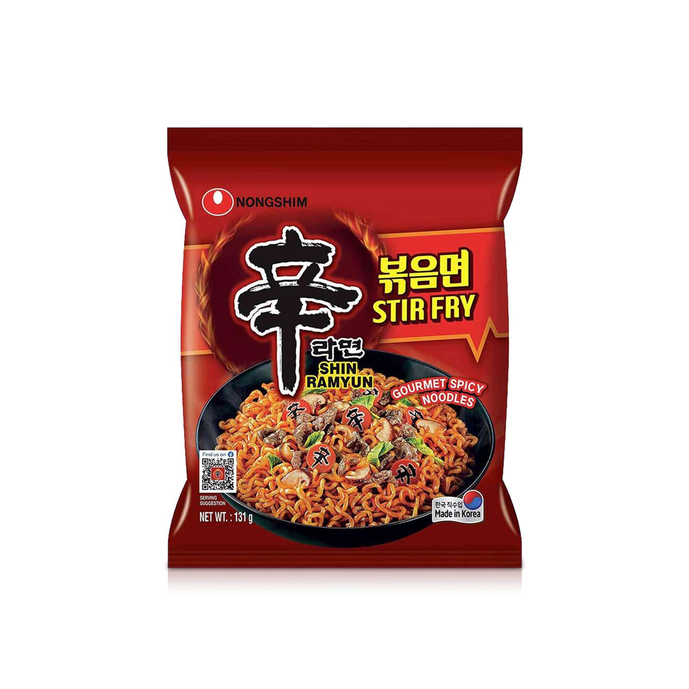 Nongshim Spicy Stir Fry Shin Ramyun Noodles 131g