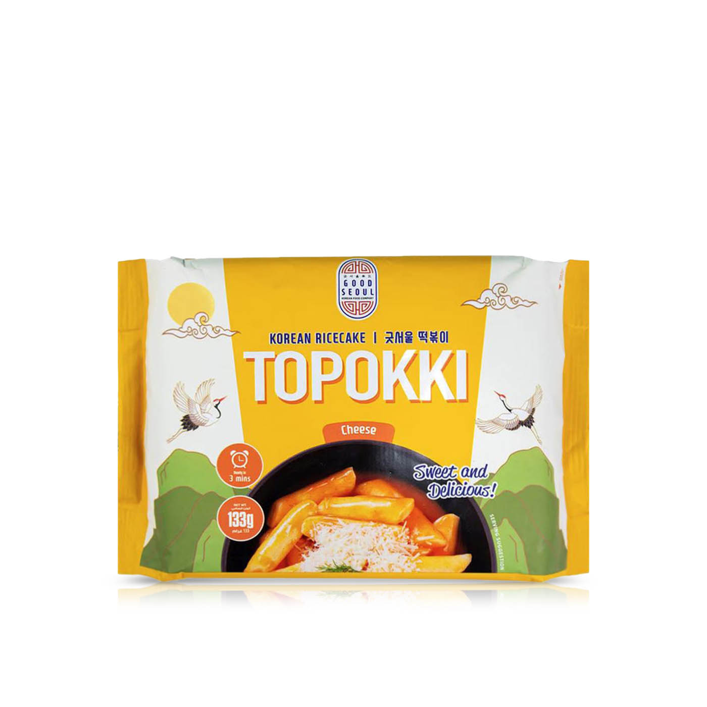 Good Seoul Cheese Topokki Ricecakes 133g