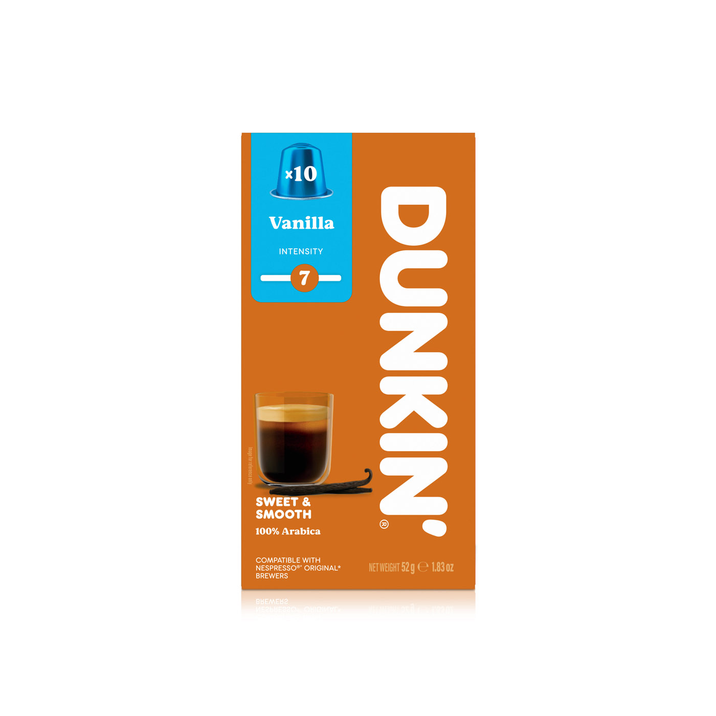 Dunkin Vanilla Coffee Capsules x 10